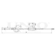 Трос стояночного тормоза передний UNIO XNW 6V 1441319047 CAB-60048