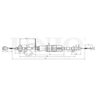 Трос сцепления UNIO 1441319053 CAB-20002 PNLB E