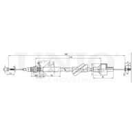 Трос сцепления UNIO 1441319054 Z G3VKP CAB-20008