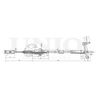 Трос сцепления UNIO K10V3 IW CAB-20009 1441319057