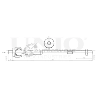 Тяга рулевая UNIO SSP-30087 1441319114 9JMR FEH - Изображение 4