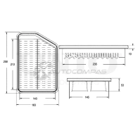 Фильтр воздушный UNIO 1441319173 QSG764 H FLT-10204 - Изображение 2