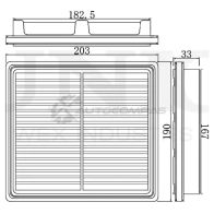Фильтр воздушный UNIO 1441319237 FLT-10147 W99XT C - Изображение 3