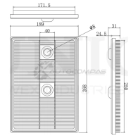 Фильтр воздушный UNIO 1441319264 20 KW98Y FLT-10205