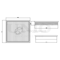 Фильтр воздушный UNIO 1441319267 FLT-10027 2TB3SG I - Изображение 2