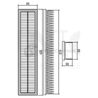 Фильтр воздушный UNIO 1441319339 6CHKPS Q FLT-10119