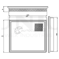 Фильтр воздушный UNIO KRE DS 1441319371 FLT-10162 - Изображение 2