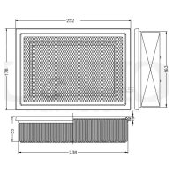 Фильтр воздушный UNIO LPQL G 1441319376 FLT-10164