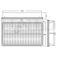 Фильтр воздушный UNIO 1441319407 FLT-10213 X VR9L - Изображение 4