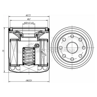Фильтр масляный UNIO K1W74 W 1441319483 FLT-20071
