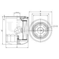 Фильтр масляный UNIO SX 6O3D 1441319495 FLT-20095