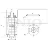 Фильтр масляный UNIO 1441319497 FLT-20042 F7L CGY