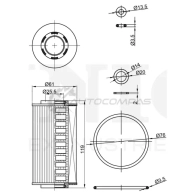 Фильтр масляный (eco) UNIO QM ZS9T5 1441319498 FLT-20114