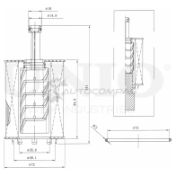 Фильтр масляный (eco) UNIO 3 2O12 1441319511 FLT-20057