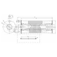 Фильтр масляный (eco) UNIO 1441319521 FLT-20045 R7A9 X2D