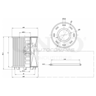 Фильтр масляный (eco) UNIO FLT-20026 1441319527 G38 00