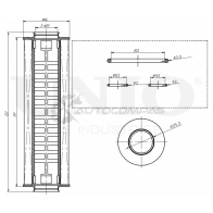 Фильтр масляный (eco) UNIO RZD4Z PT 1441319535 FLT-20056