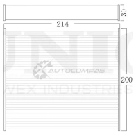 Фильтр салонный угольный UNIO C 7UPBS FLT-40115C 1441319774