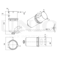 Фильтр топливный UNIO 1441319900 FLT-50001 ZR 1GW1C