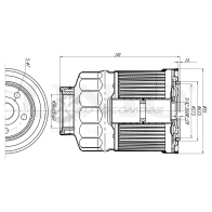 Фильтр топливный UNIO FLT-50016 HA 2NUN6 1441319917 - Изображение 3