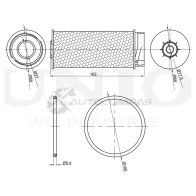 Фильтр топливный (eco) UNIO G CX2EX9 1441319930 FLT-50047