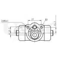 Цилиндр тормозной колесный UNIO BRC-20561 1441320002 ADBQ E