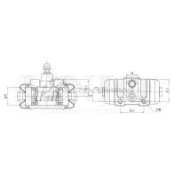 Цилиндр тормозной колесный UNIO DQ7 FB 1441320022 BRC-20543
