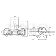 Цилиндр тормозной колесный UNIO BRC-20555 O GZQ1HS 1441320027