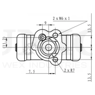 Цилиндр тормозной колесный UNIO BRC-20534 1441320031 VPIRMY 0