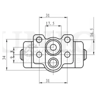 Цилиндр тормозной колесный UNIO 1441320036 BRC-20541 FUUN0 W