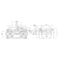 Цилиндр тормозной колесный UNIO 1441320039 SP9N L13 BRC-20511