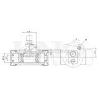 Цилиндр тормозной колесный UNIO FNJ 5A 1441320045 BRC-20506