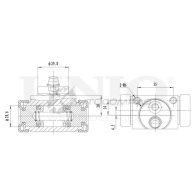Цилиндр тормозной колесный UNIO 1441320046 RS NDBIO BRC-20592