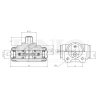 Цилиндр тормозной колесный UNIO BRC-20554 BMX DG 1441320050
