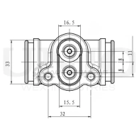 Цилиндр тормозной колесный правый UNIO BRC-20564 WS ZX4 1441320063
