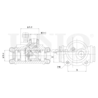 Цилиндр тормозной колесный правый UNIO X31Q BK BRC-20578 1441320069