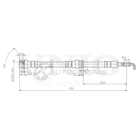 Шланг тормозной задний UNIO BRH-10037 RZC FR 1441320098