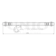 Шланг тормозной задний UNIO ES EFI2R BRH-10029 1441320105