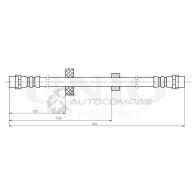 Шланг тормозной передний UNIO BRH-10022 1441320150 N4KOP 0