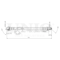 Шланг тормозной передний UNIO BRH-10009 Z N0C3 1441320152