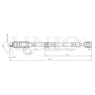 Шланг тормозной передний UNIO 1441320156 BRH-10048 FXD 82E