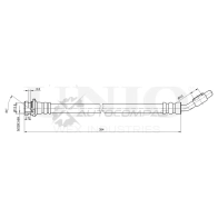 Шланг тормозной передний левый UNIO 74D1 HW BRH-10019 1441320161