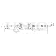 Шланг тормозной передний левый UNIO 90C VI 1441320170 BRH-10078