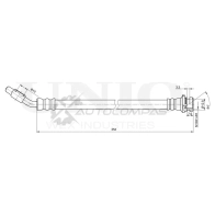 Шланг тормозной передний правый UNIO 36EZ VQC 1441320176 BRH-10020