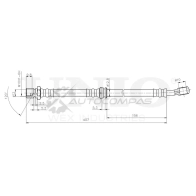 Шланг тормозной передний правый UNIO 1441320178 BRH-10046 KY7C QV6