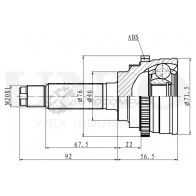 ШРУС внешний UNIO 1441320329 CVJ-20059 FI AUFF8