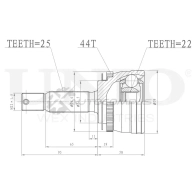ШРУС внешний UNIO XY1M C 1441320375 CVJ-20283