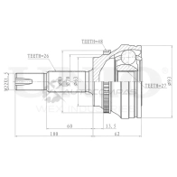 ШРУС внешний UNIO CVJ-20286 1441320378 JP6 FTP