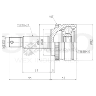 ШРУС внешний UNIO 9PZZ F 1441320381 CVJ-20284