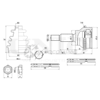 ШРУС внешний UNIO 9CF SRP2 1441320464 CVJ-20192